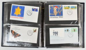 Collection of Australia first day covers in three albums 1973-2000 including selection of Cocos