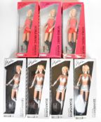 Seven Jakks Pacific Kylie Minogue poseable fashion dolls comprising four Silvanemesis and three
