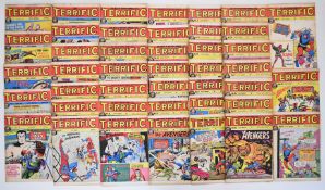 Forty three issues of Terrific by Odhams Press Ltd, comprising a straight run #1-#43, Silver Age