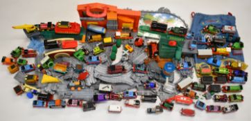 Mattel and Learning Curve Thomas the Tank Engine trains, tenders and carriages, together with a