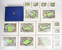 [Football memorabilia] 1966 World Cup set of eight official vintage placemats and coasters featuring