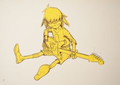 Jamie Hewlett (b.1968) limited edition 472/600 screen print 'Noodle' (Gorillaz fictional guitarist),