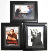Three framed Film/TV related prints comprising Get Carter, Goodfellas and The Sopranos, each with