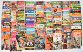 One hundred and twenty Dell and Gold Key comics many with film and TV tie-ins to include Get