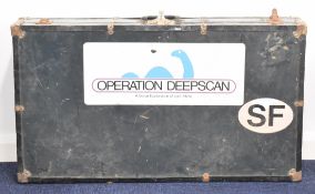 [Loch Ness Monster] Large trunk / travel case with Operation Deepscan, A Sonar Exploration of Loch