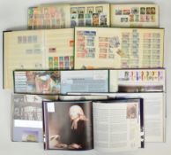 World stamp collection including Ireland year books 1998-2002, stockbook of c/w 1946 Victory omnibus