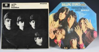 Two LPs, The Beatles With The Beatles (PMC 1206) appears to be a UK first pressing, cover and