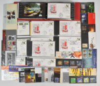Collection of twenty three Royal Mail stamp presentation packs, face value approximately £120 with