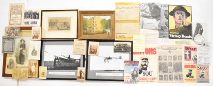 [Postal Interest] Photographic postcards including Bath Post Office Band 1910, managers of Swindon