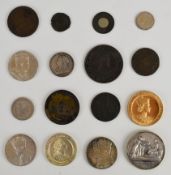 Group of commemorative medals and coins to include George VI Coronation 1937, Queen Alexandra and