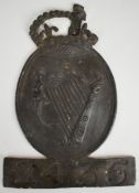 The Hibernian Insurance Co (1771-1839) Irish firemark (W13A), H25cm