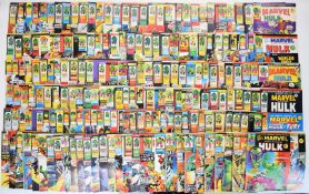 Over two hundred issues of The Mighty World of Marvel featuring The Incredible Hulk, Marvel UK