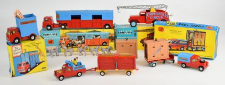Corgi Toys Chipperfield's diecast model cars and trucks to include Land-Rover with Elephant and Cage