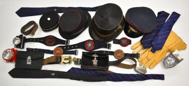 [Postal History] Vintage GPO clothing to including felt covered Postman's hat (stamped GPO 1931),