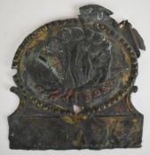 Wiltshire and Western Assurance Society copper firemark (W26B), H21cm