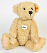 Steiff 'Luca' Teddy bear with blonde mohair, disc jointed limbs, stitched feature and button/tag