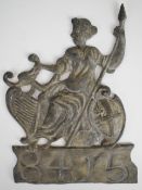 The London Assurance Co lead firemark (W9D), H24cm