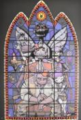Jamie Hewlett (b.1968) signed limited edition 150/250 lithograph 'Gorillaz' from the Stained Glass