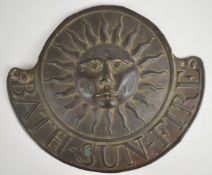 The Bath Sun Fire Office copper firemark (W16), H19cm