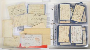 Collection of approximately one hundred and twenty five free fronts, date range 1816-1836,