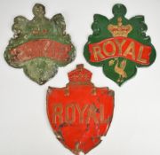 Three firemarks for Royal Insurance (W95E), H30cm
