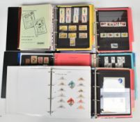 Albums of GB Islands Cinderella stamps and a reference book