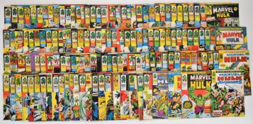 One hundred and fifty issues of The Mighty World of Marvel featuring The Incredible Hulk, Marvel