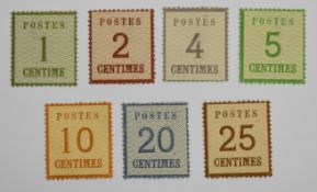 Alsace Lorraine 1870 set mint VLMM, cat £700+