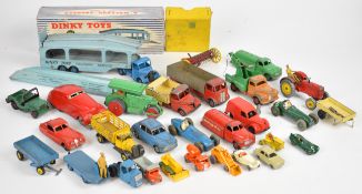 Vintage diecast model cars and trucks by Dinky, Matchbox and Tri-ang to include Cooper-Bristol,
