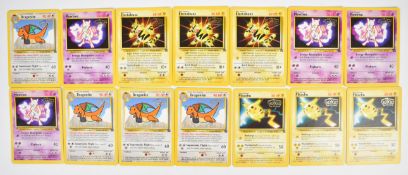 Over two hundred Pokémon cards from Base, Fossil, Jungle and Rocket sets to include multiple