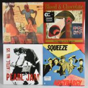 Nine Post Punk / New Wave LPs comprising Pearl Jam, Iggy Pop, Iggy Pop and David Bowie, Scritti