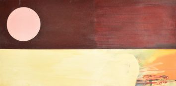 Katy Lynton (British b.1968) contemporary oil on canvas, signed and dated 1996, 60 x 121cm.