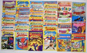 Fifty five issues of Super Spider-Man TV Comic by Marvel UK.