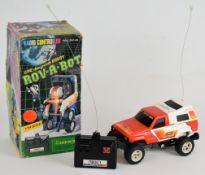 Nikko Rov-A-Bot radio controller transforming robot, in original box with controller.