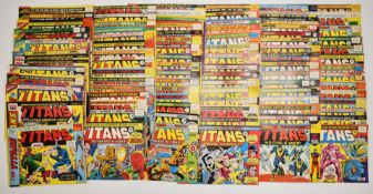 Eighty eight issues of The Titans by Marvel UK, to include number one.