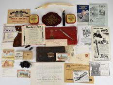 [Postal Interest] Victorian Morocco leather document wallet with embossed gilt crest and crown dated