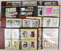 A collection of stamps, PHQ cards and first day covers in nine volumes, includes seven albums of