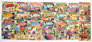 Twenty X-Men comics by Marvel comprising issues #102-121 including 1st appearances of Havok,