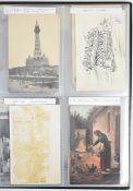 Selection of Post Office and post box related postcards including horse drawn Parcel Post wagon,