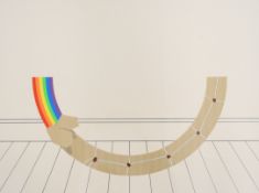 Patrick Hughes (born 1939) signed limited edition (46/150) lithograph Perfect Present, a part