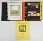 Cinderella stamps 1 album on the subject of 1971 GB postal strike, with 2 reference books