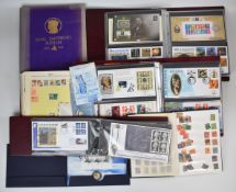 Collection of stamps and first day covers including Benham large first day covers, Royal Mail