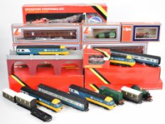 Hornby and Lima 00 gauge model railway locomotives carriages and accessories to include Western