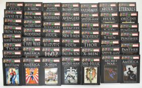 Forty nine volumes of The Ultimate Graphic Novels Collection by Marvel Comics to include Wolverine