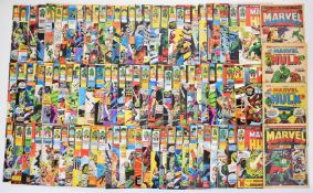 Ninety five issues of The Mighty World of Marvel featuring The Incredible Hulk.