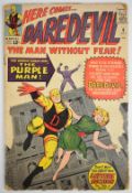 Daredevil #4 by Marvel comics (1964) origin and first appearance of The Purple Man aka Killgrave.