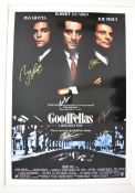 Goodfellas (1990) framed print with spurious signatures for Robert De Niro, Ray Liotta, Joe Pesci