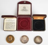 Apollo 8 Journey Around The Moon hallmarked silver medal commemorating the event in 1968, number 713