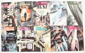 V for Vendetta comics by DC (1988/89), comprising issues #1-10 complete, Alan Moore and David
