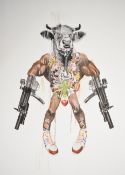Antony Micallef (b.1975) signed limited edition 188/400 print 'Mythic Weapon, Improvised
